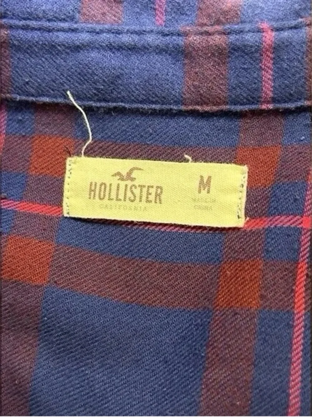 🍬Casual Men's Blue and Red Plaid Button-Down Shirt